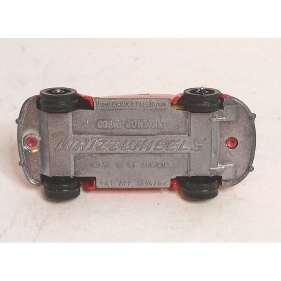 WhizzWheels Volkswagon VW Beetle Bug Corgi Juniors 1:64 Vintage Good Condition - Picture 7 of 9